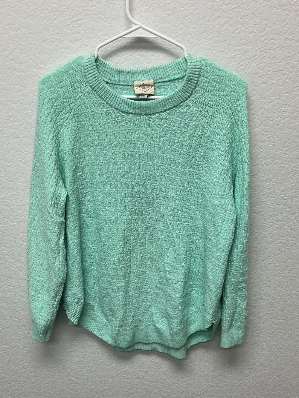 St. John's Bay Mint Crewneck Textured Sweater